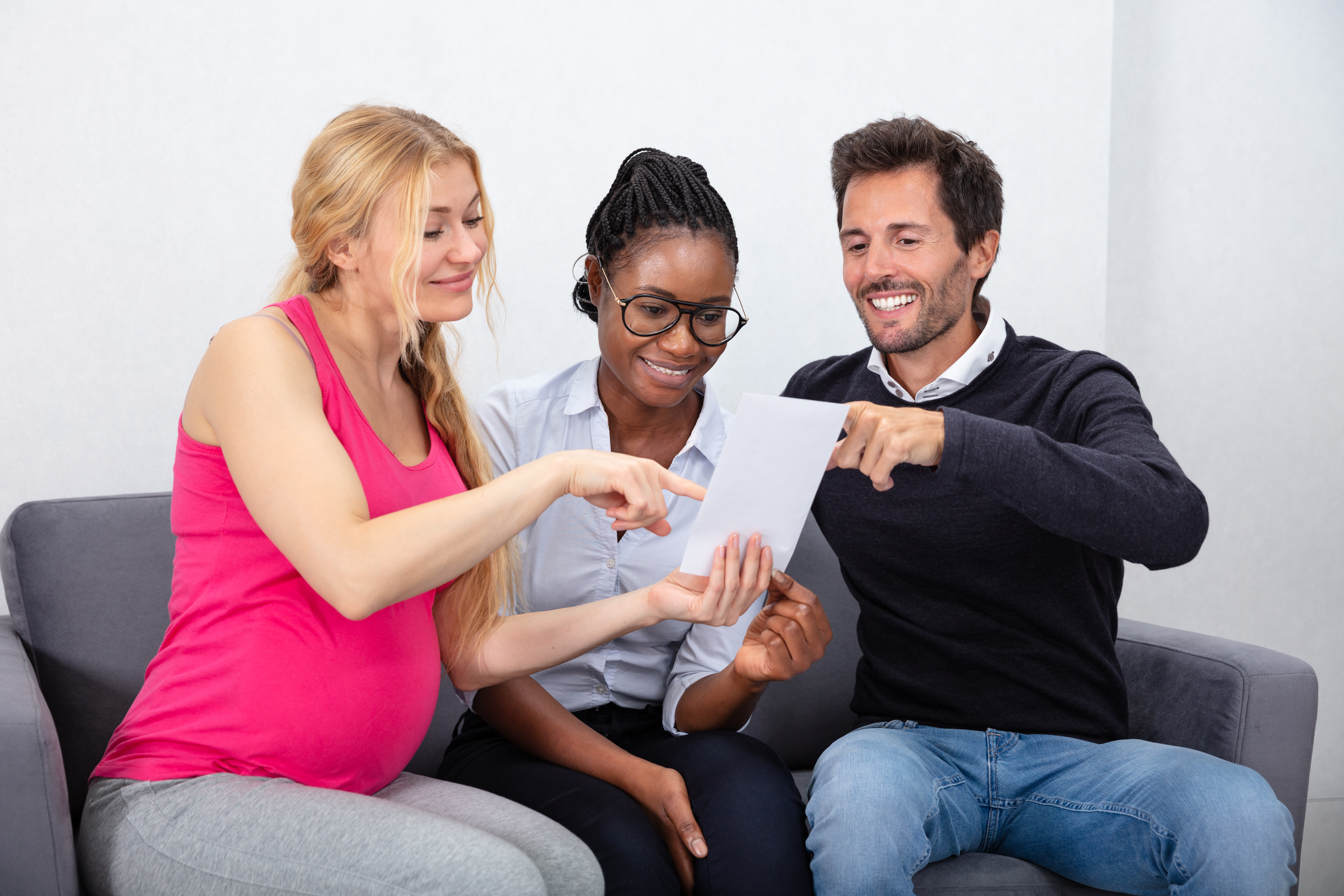 Surrogate with intended parents